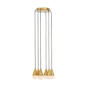 Cupola - 4.3W 6 LED Chandelier-4.7 Inches Tall and 10.5 Inches Wide - 1336773