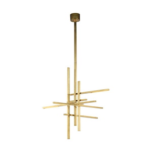 Cityscape - 38.5W 6 LED Large Chandelier-35.1 Inches Tall and 33.9 Inches Wide - 1336889
