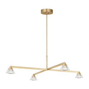 Midrand - 31.9W 4 LED Crystal  Chandelier-9.1 Inch Tall and 37.4 Inch Wide - 1376847