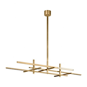 Cityscape - 38.1W 6 LED Stacked X-Large Linear Chandelier-10.1 Inches Tall and 26.1 Inches Wide - 1336877
