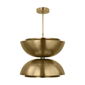 Shanti - 19W 2 LED Extra Large Double Pendant In Contemporary Style-21.2 Inches Tall and 26 Inches Wide - 1292323