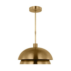 Shanti - 12W 1 LED Large Pendant In Contemporary Style-12.2 Inches Tall and 20.5 Inches Wide - 1292269