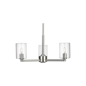 Fullton - 3 Light Chandelier-10.38 Inch Tall and 21.63 Inch Wide - 1378095