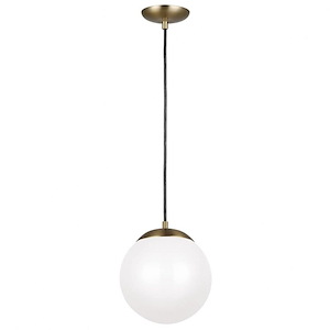Hanging Globe-14W 1 LED Medium Pendant in Contemporary Style-10 Inch wide by 10.75 Inch high - 1286454