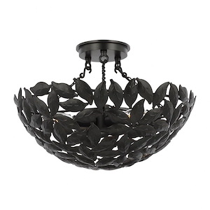 Kelan - 3 Light Semi Flush Mount-10.13 Inches Tall and 16 Inches Wide - 1331831