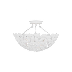 Generation Lighting-Kelan-3 Light Semi-Flush Mount In Traditional Style-10.13 Inch Tall and 16 Inch Wide - 1255644