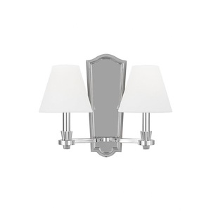 Generation Lighting-Paisley-2 Light Wall Sconce In Traditional Style-12.5 Inch Tall and 15 Inch Wide - 1255971