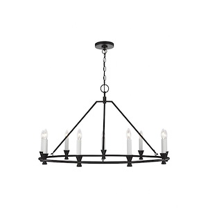 Generation Lighting-Keystone By Chapman & Myers-Nine Light Chandelier - 1156037