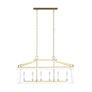 Generation Lighting-Carlow-6 Light Linear Lantern-23.5 Inch Tall and 48.13 Inch Wide - 1158217