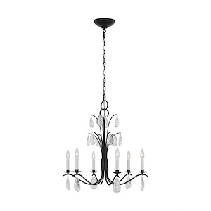 Generation Lighting-Shannon-6 Light Medium Chandelier In Traditional Style-27 Inch Tall and 26 Inch Wide - 1256033
