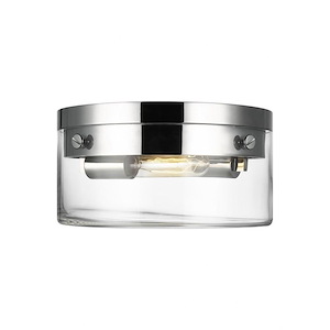 Generation Lighting-Garrett from Chapman & Myers-Two Light Flush Mount-11.38 Inch Wide by 5.5 Inch Tall - 1159552
