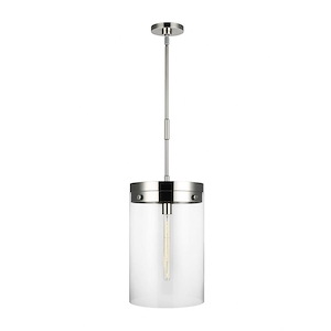 Generation Lighting-Garrett from Chapman & Myers-One Light Pendant-12.38 Inch Wide by 29.5 Inch Tall - 1154486