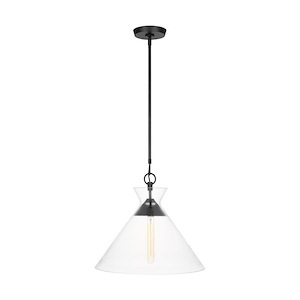Atlantic - 1 Light Wide Pendant In Modern Style-17.63 Inches Tall and 18 Inches Wide - 1316102