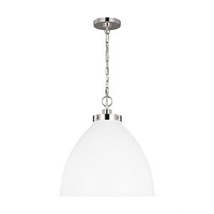 Generation Lighting-Wellfleet-1 Light Large Dome Pendant - 1154614