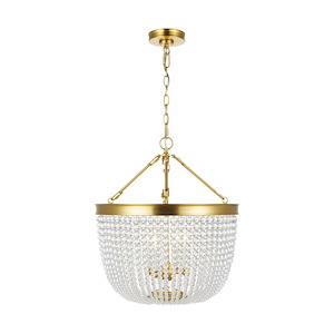 Generation Lighting-Summerhill-4 Light Large Line Voltage Pendant-28.75 Inch Tall And 25 Inch Wide - 1155277