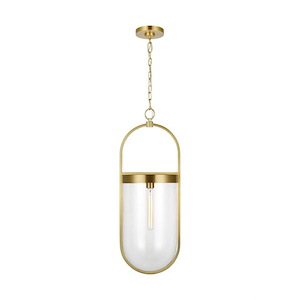 Generation Lighting-Blaine-1 Light Large Line Voltage Pendant-31.13 Inch Tall and 11.5 Inch Wide - 1154875