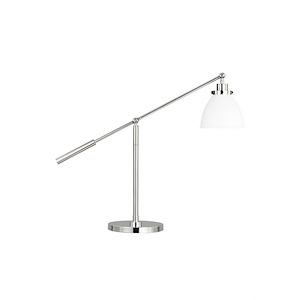 Generation Lighting-Wellfleet-9W 1 LED Dome Desk Lamp In Contemporary and Modern Style- 23.38 Inch Tall and 30.38 Inch Wide - 1157615