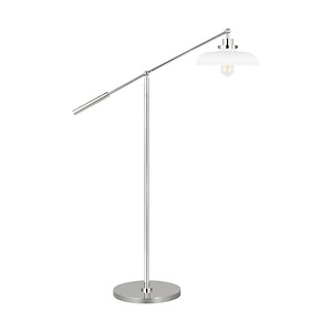 Generation Lighting-Wellfleet-9W 1 LED Wide Floor Lamp In Contemporary and Modern Style-46 Inch Tall and 30.75 Inch Wide - 1159176