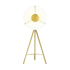 Generation Lighting-Ultra Light-10W 1 Led Floor Lamp In Contemporary And Modern Style-46 Inch Tall And 31.25 Inch Wide - 1154475