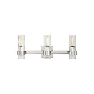 Generation Lighting-Geneva-3 Light Bath Vanity in Mid-Century Rustic Style-22.5 Inch Wide by 8.88 Inch Tall - 989779