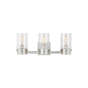 Generation Lighting-Garrett from Chapman & Myers-3 Light Bath Vanity in Modern Style-21.13 Inch Wide by 8.5 Inch Tall - 989782