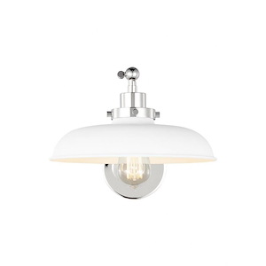 Generation Lighting-Wellfleet-1 Light Single Arm Wide Task Wall Sconce In Contemporary and Modern Style- 6.38 Inch Tall and 11 Inch Wide - 1160941
