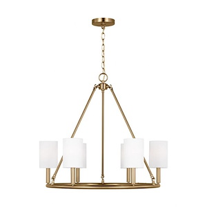 Egmont - 6 Light Chandelier In Traditional Style-25 Inches Tall and 28 Inches Wide - 1297868