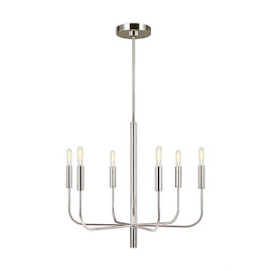 Generation Lighting-Brianna-6 Light Small Chandelier-24 Inch Wide by 21.38 Inch Tall - 1156614