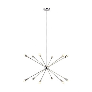Generation Lighting-Ellen Collection-Jax-Twelve Light Chandelier-38 Inch Wide by 23 Inch Tall - 989796