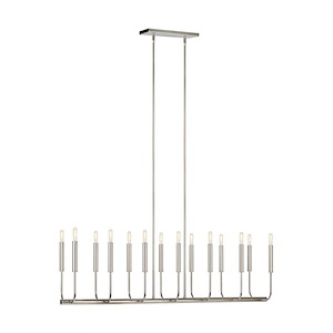 Generation Lighting-Brianna-14 Light Linear Chandelier-9.75 Inch Wide by 12.5 Inch Tall - 989798