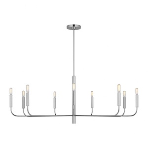 Brianna - 9 Light Wide Chandelier-18 Inches Tall and 48 Inches Wide - 1331722