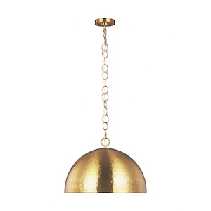 Generation Lighting-Whare-1 Light Large Pendant in Relaxed Mid-Century Style-24 Inch Wide by 16.25 Inch Tall - 989813
