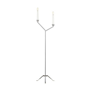 Generation Lighting-Hopton-7W 2 Led Floor Lamp In Relaxed Mid-Century Style-14.5 Inch Wide By 55.88 Inch Tall - 1253518