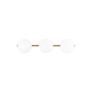 Generation Lighting-Lune-3 Light Bath Vanity In Modern Style-6.5 Inch Tall and 27.38 Inch Wide - 1256075