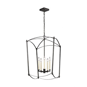 Generation Lighting-Sean Lavin-Chandelier 5 Light Steel in Period Inspired Style-19.25 Inch Wide by 31.25 Inch Tall - 1158040