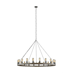 Generation Lighting-Sean Lavin Chandelier 20 Light Steel - 1155348