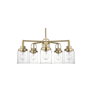 Anders - 5 Light Chandelier-16 Inch Tall and 24 Inch Wide - 1378099