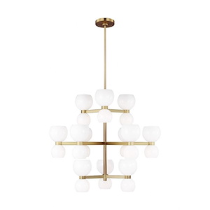Generation Lighting-Londyn-24 Light Large Chandelier In Midcentury Style-16.13 Inch Tall and 36.5 Inch Wide - 1158983