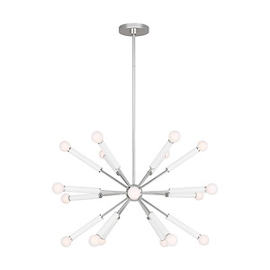 Generation Lighting-Monroe-18 Light Full Chandelier In Contemporary and Modern Style-16.5 Inch Tall and 32.38 Inch Wide - 1159114