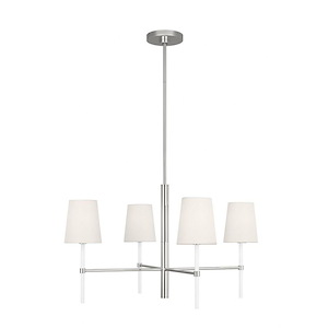 Generation Lighting-Monroe-4 Light Small Chandelier In Contemporary and Modern Style-61.88 Inch Tall and 28 Inch Wide - 1154874