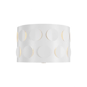 Generation Lighting-Dottie-2 Light Small Flush Mount In Midcentury Style-22 Inch Tall and 13.13 Inch Wide - 1155830