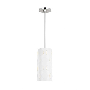 Generation Lighting-Dottie-1 Light Small Pendant In Midcentury Style-12 Inch Tall and 7.13 Inch Wide - 1159972