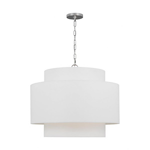 Generation Lighting-Sawyer-3 Light Pendant In Transitional Style-20 Inch Tall and 26 Inch Wide - 1154923
