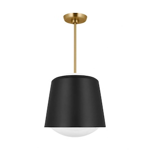 Draper - 1 Light Small Pendant In Modern Style-12.75 Inches Tall and 12 Inches Wide - 1316106