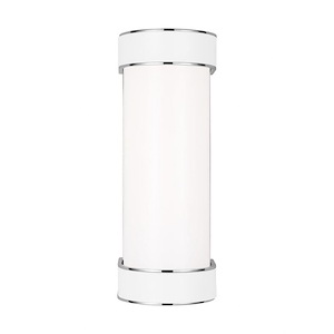 Generation Lighting-Monroe-10W 1 LED Small Bath Vanity In Modern Style-12 Inch Tall and 4.5 Inch Wide - 1160503
