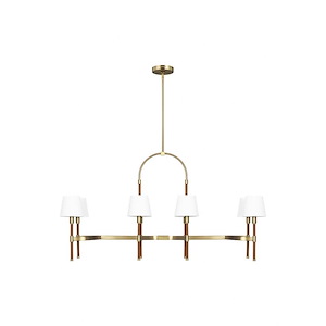 Generation Lighting-Katie-8 Light Linear Chandelier-26 Inch Tall and 16.75 Inch Wide - 989851