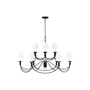 Generation Lighting-Lauren Ralph Lauren-Sullivan-12 Light Large Chandelier-27.88 Inch Tall And 41.88 Inch Wide - 1156376