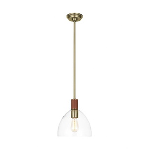 Generation Lighting-Hadley-1 Light Small Pendant-11.63 Inch Tall and 10 Inch Wide - 1155747