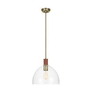 Generation Lighting-Hadley-1 Light Medium Pendant-12.75 Inch Tall and 13 Inch Wide - 1160924
