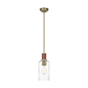 Generation Lighting-Hadley-1 Light Tall Pendant-13.63 Inch Tall and 5 Inch Wide - 1155438